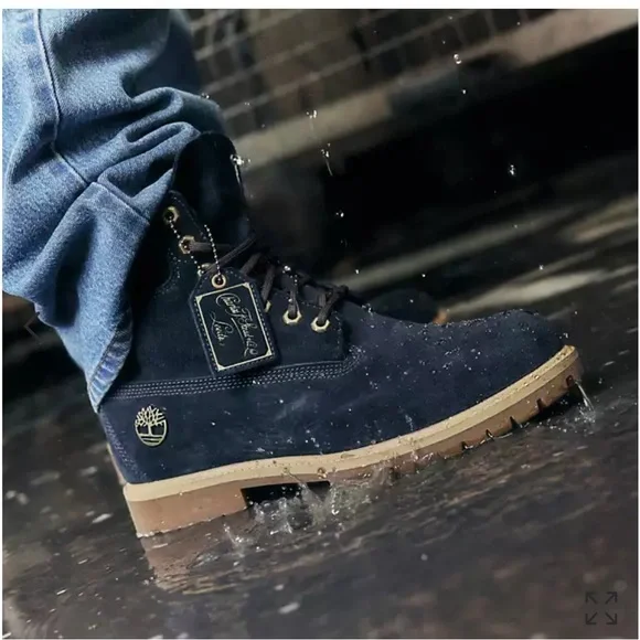 2024 Timberland Heritage Collection Indigo Blue Suede 6” Stead Boots Men’s 10 - Picture 11 of 13